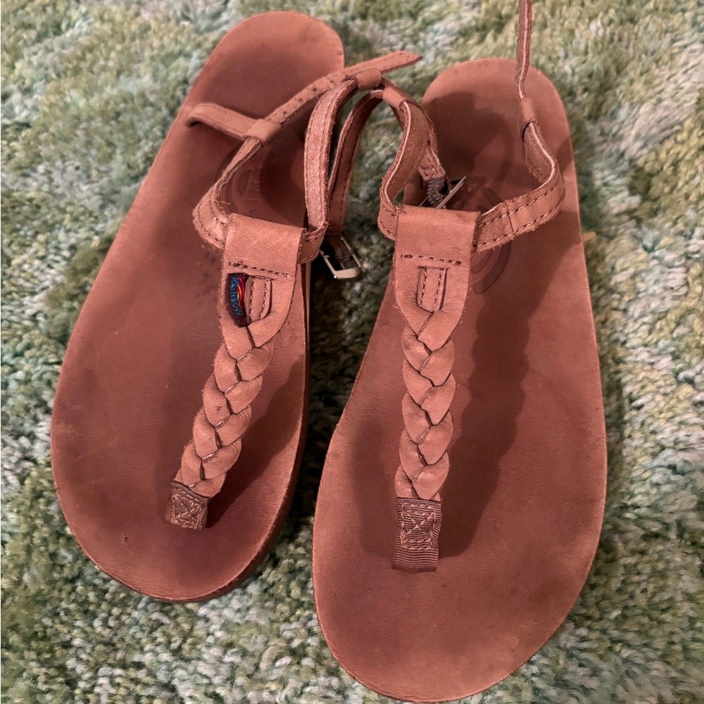 Rainbow strap sandals